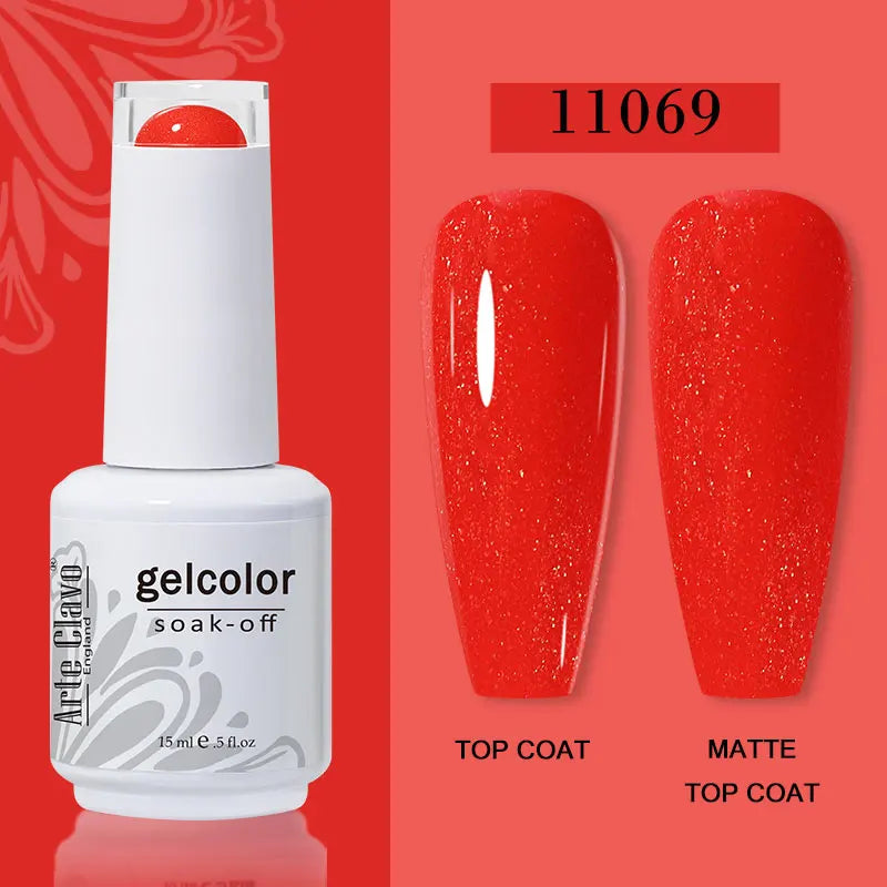 Arte Clavo Jelly Gel Polish Translucent Manicuring UV Nail Semi Qme