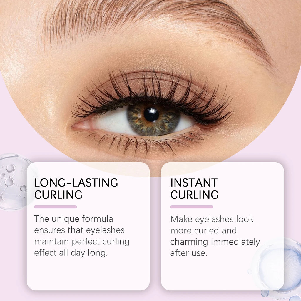 Black Lengthening Mascara Natural Volumizing Curling Eyelashes Smudge-Proof Waterproof Clump-Free Gentle Care Black Mascara 5ml Qme