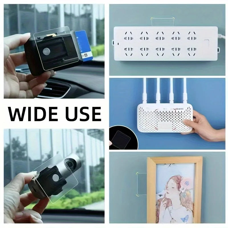 10Pcs super non-punching double-sided nano-tape, auxiliary fixing sticker transparent strong sticker transparent magic double-si Qme