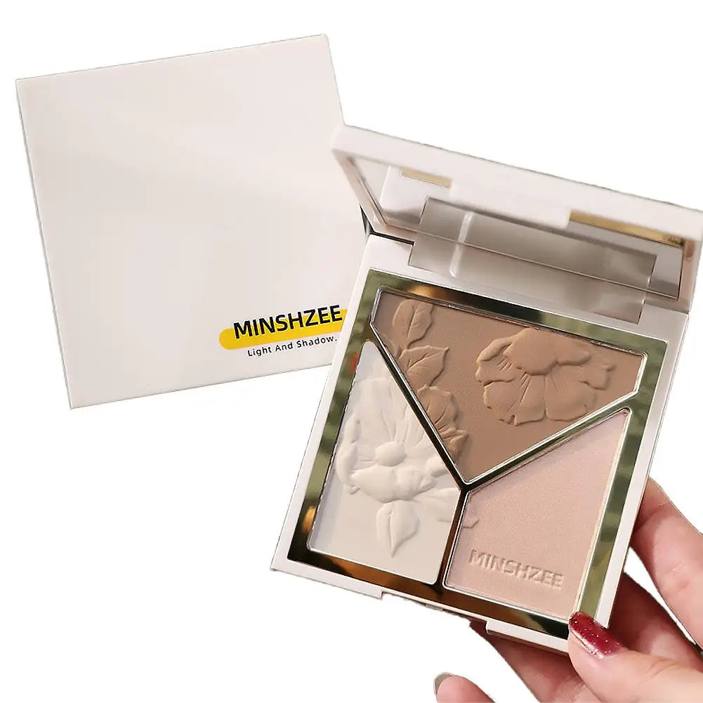 1 Contouring Eyeshadow Palette Matte Highlights Nose Shadow Powder Qme C