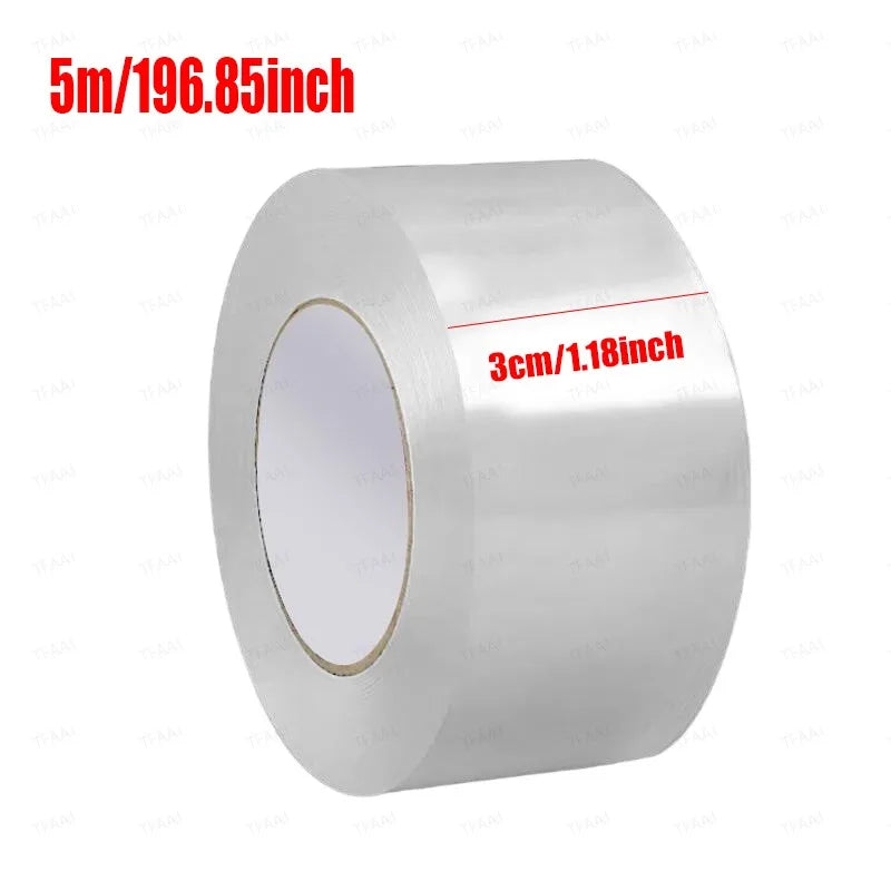 5M/10M Ultra-strong Self-Adhesive Nano Tape Single Side Waterproof Stain-Resistant Kitchen Sink Gap Caulk Strip Transparent Tape Qme 3cmX5m 2pcs