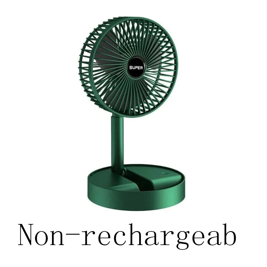 Mini Adjustable Mini Fan Small Cooling Handy Desk Home Office Table Battery USB Rechargeable Portable Electric Fan Qme Non-rechargeable