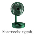 Mini Adjustable Mini Fan Small Cooling Handy Desk Home Office Table Battery USB Rechargeable Portable Electric Fan Qme Non-rechargeable