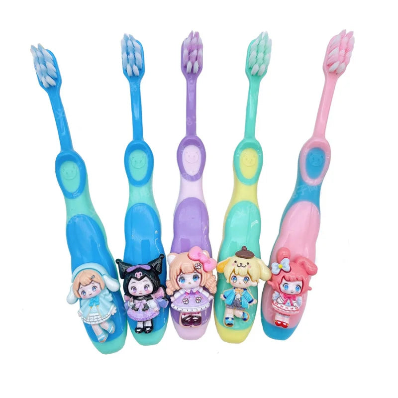 Hello Kitty Kuromi Soft-bristle Toothbrush Gentle Gums Teeth Thorough Qme