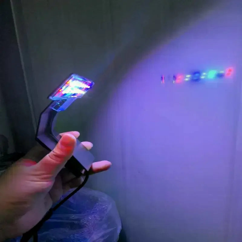 Ultra-Thin LED Aquarium Light Clip-On Fish Tank Light With 3 Color Modes Full Spectrum Bright Lamp for Aquarium Fish Tank Decor Qme