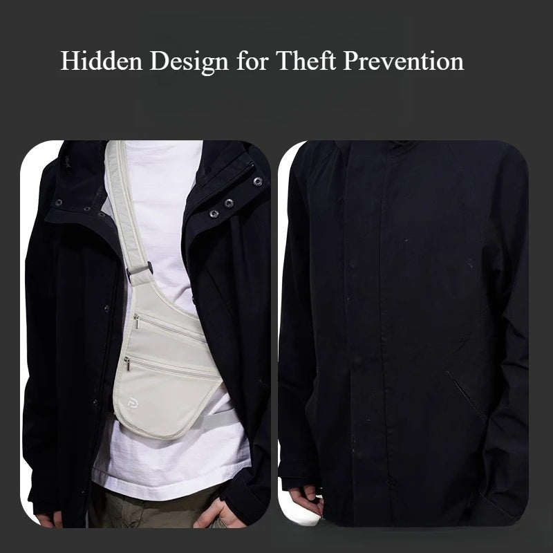 Travel Invisible Anti-theft Waist Bag Passport Phone Qme