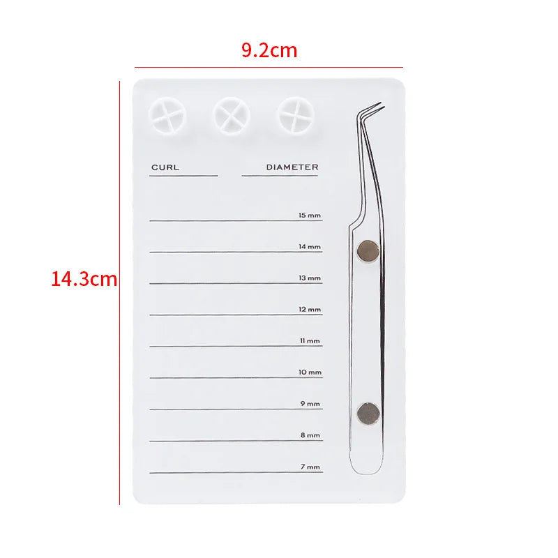 Magnetic Eyelash Suction Plate Holder Glue Pallet Acrylic Board Qme White China Mainland
