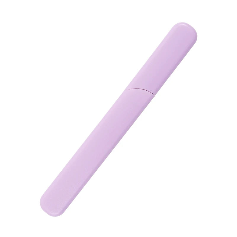 Nano Glass Nail File with Case - Professional Crystal Polishing File for Natural & Acrylic Nails, Portable Manicure Tool Qme