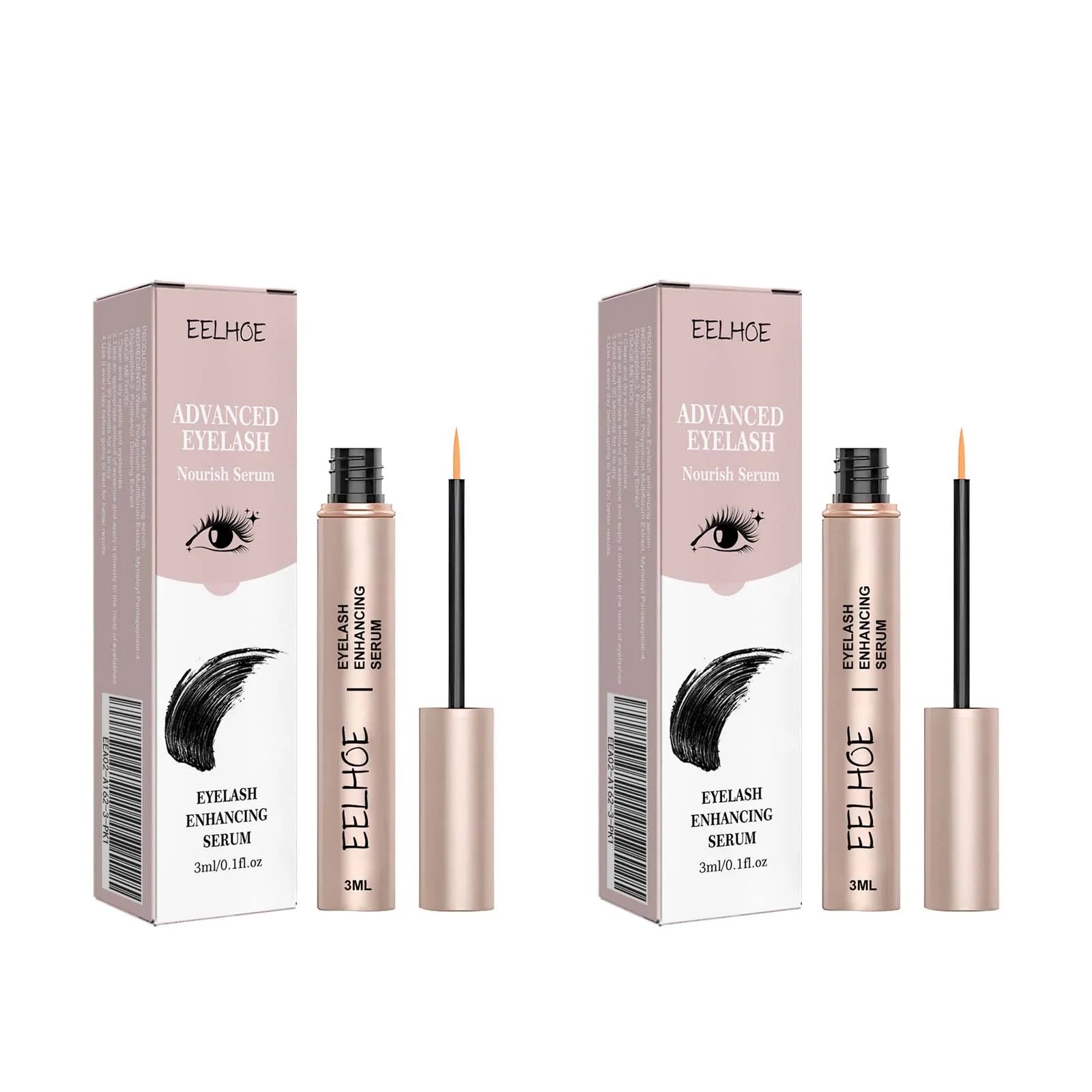Eyelash Enhancer Serum Lifting Eyelashes Mascara Fuller Thicker Natural Lashes Longer Lengthening Nourishing Eyebrow Essence Qme 2pcs 3ml boxed