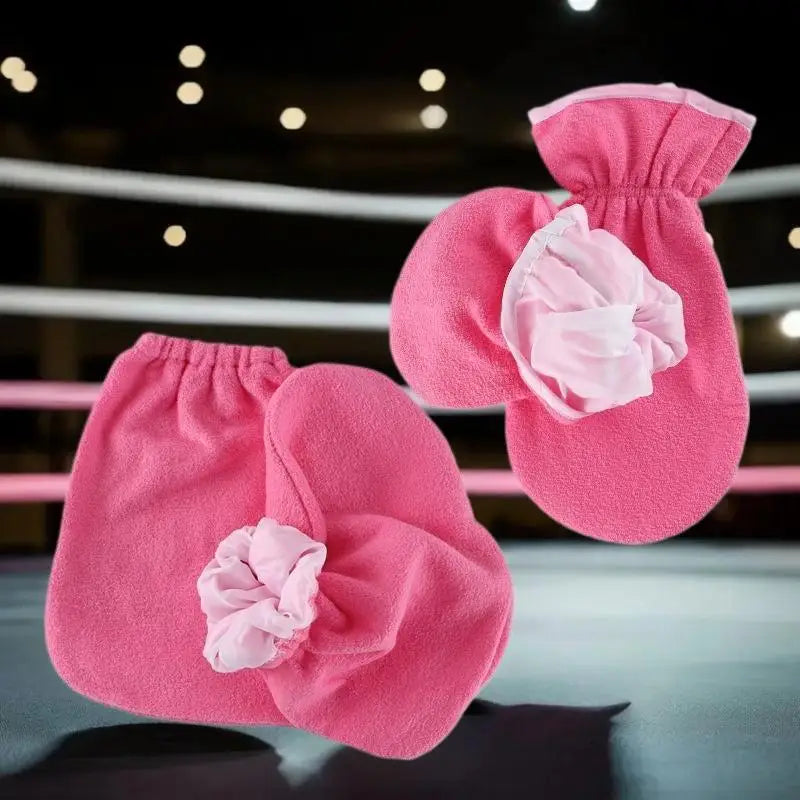 1 Pair Women's Insulation Care Gloves Flannel Elastic Opening Nail Qme