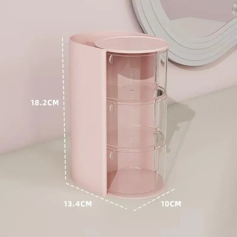 Acrylic Hair Accessories Organizer Clear Storage Box for Hair Ties, Headbands Makeup Brushes, Desktop Jewelry & Cosmetic Holder Qme A5