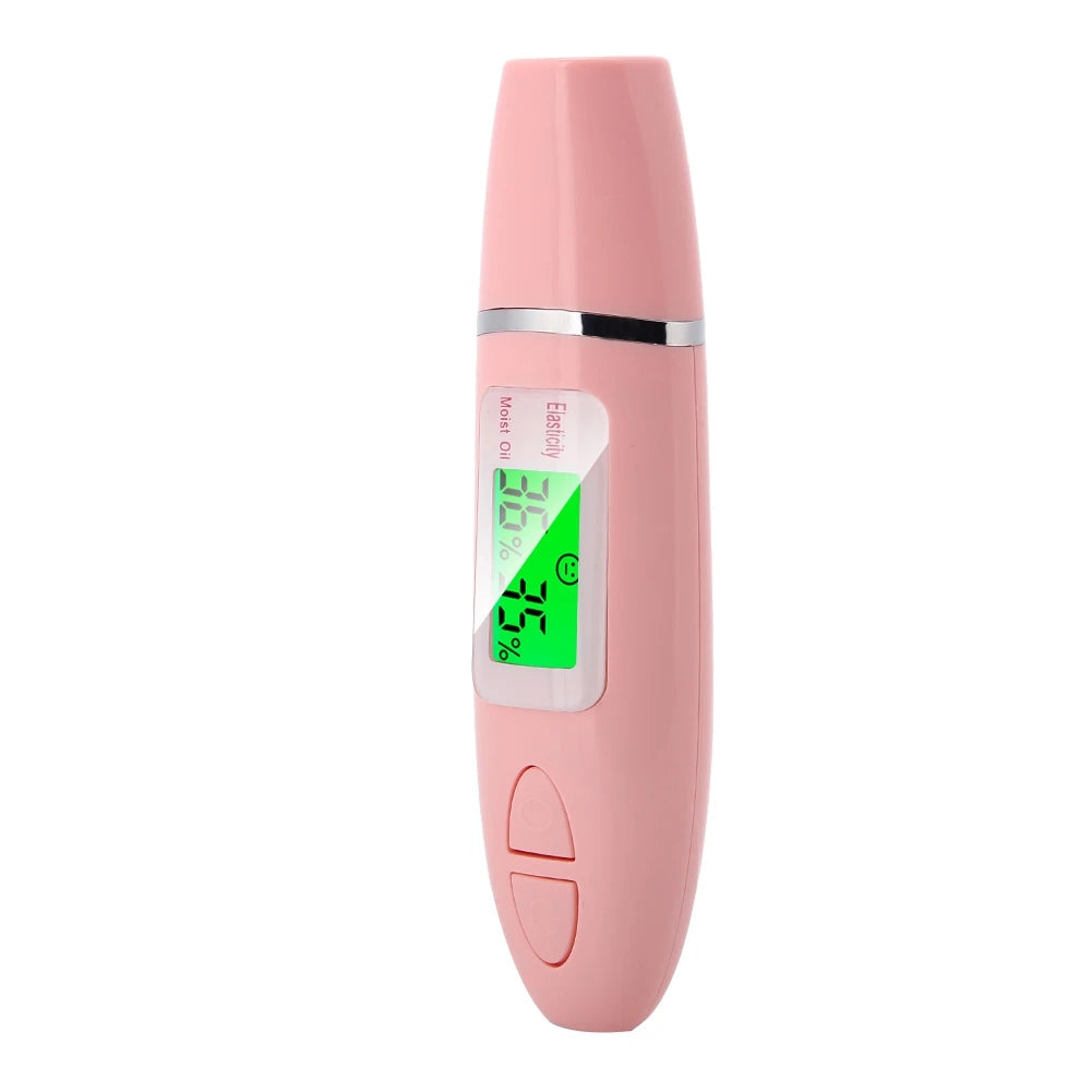 Portable Digital LCD Display Precision Skin Sensor Tester Face Moisture Water Oil Analyzer Moisture Meter Qme