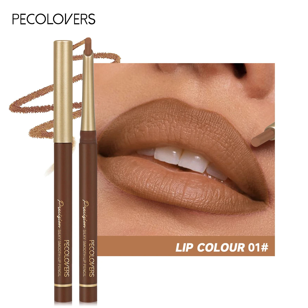 Matte Lip Liner Pencil Smooth Precision Endurance Long-lasting Wear Qme 01
