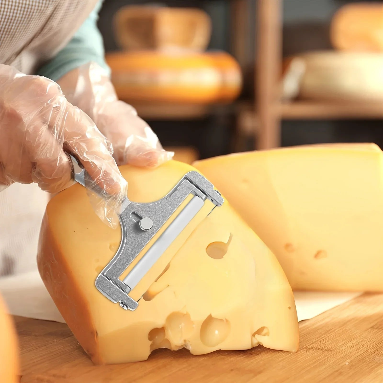 1pc Cheese Slicer with Adjustable Thickness Qme