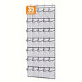 24 28 35 40 Large Mesh Pockets Hanging Shoe Organizer Closet Rack Qme 35 grids White