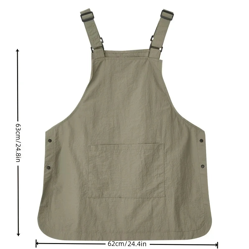 Japanese Waterproof Outdoor Barber, Coffee Shop, Catering Workwear Apron, Unisex Household Kitchen Workwear Qme