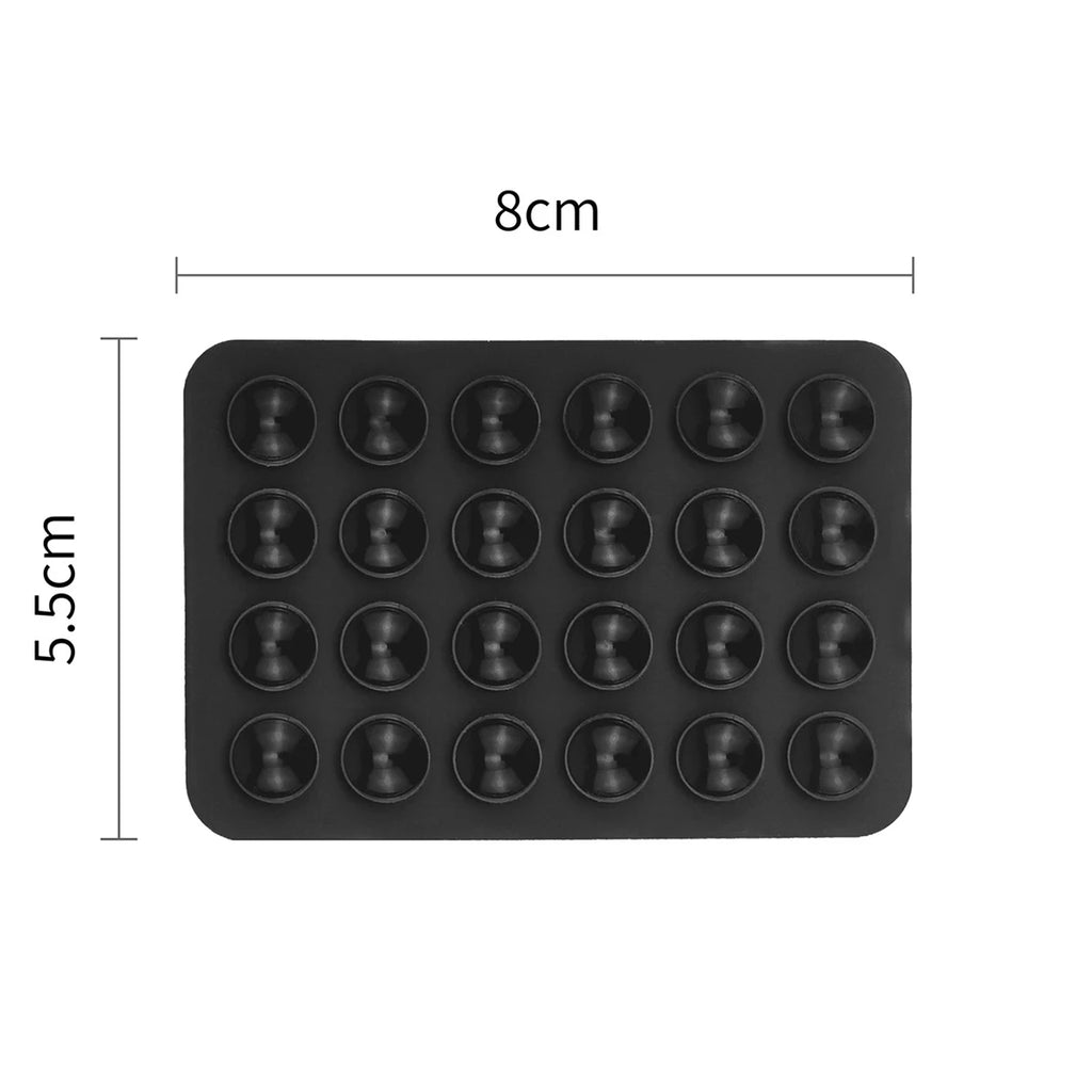 Double-Sided Suction Cup Phone Mount, Silicone Suction Phone Case Adhesive Sticky Phone Grip Hands-Free Phone Grip Phone Stand Qme