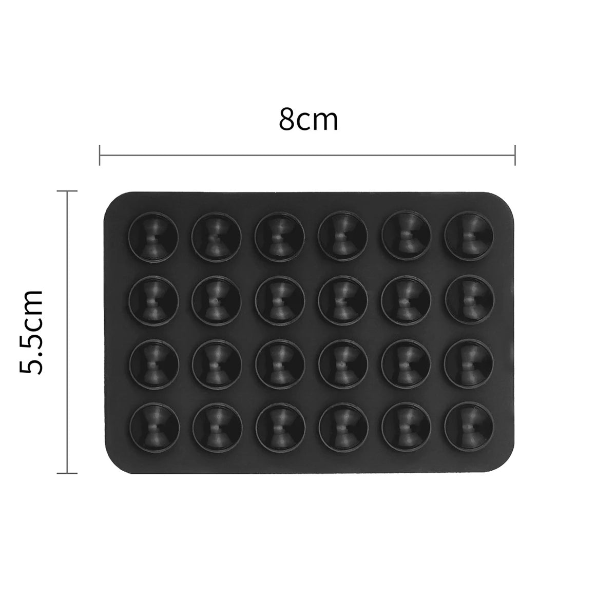 Double-Sided Suction Cup Phone Mount, Silicone Suction Phone Case Adhesive Sticky Phone Grip Hands-Free Phone Grip Phone Stand Qme