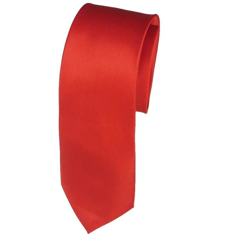Red Tie Formen Elegant Silk Necktie Legami White Stripe Solid Women Qme RT1
