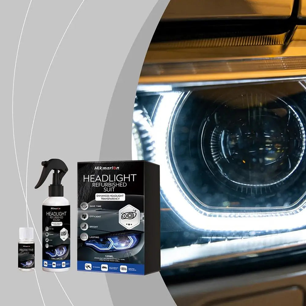 Yellowed Headlamps Refurbishing Fluid Restores Brightening Polish Car Qme