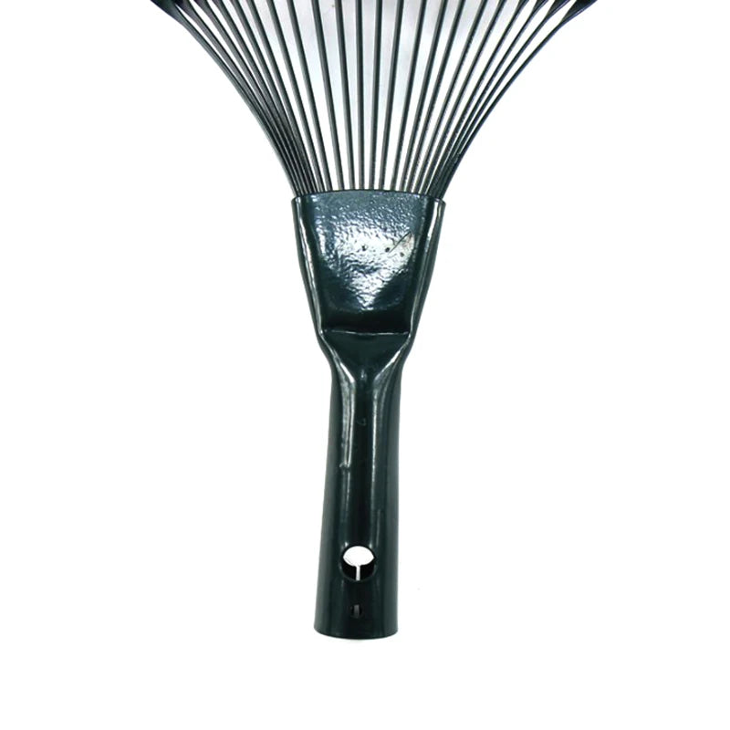 ^1Pc Shrub Rake Head 22 Toothed Garden Tool Grass Broom Shaped Steel Wire Non Toxic Agriculture Deciduous High Carbon Steel Qme 1pc