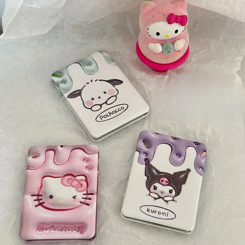 Hello Kitty Folding Mirror Portable Makeup Desk-top Vanity Student Qme