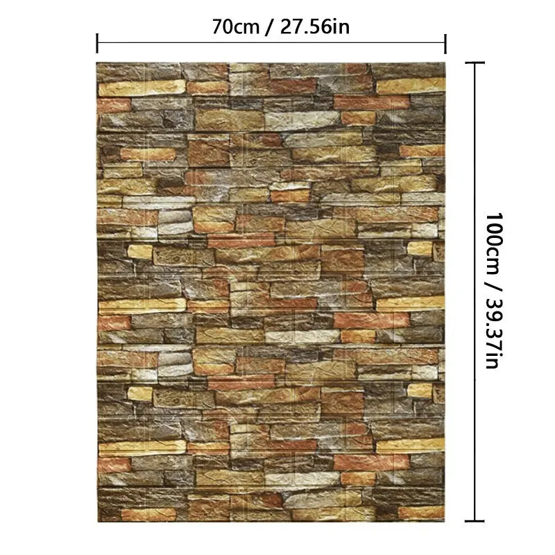 Decorative waterproof and moisture-proof self-adhesive wallpaper retro style home decor bedroom living room background wall Qme F 70cmx1000cm
