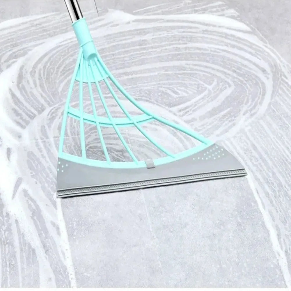 3pcs Silicone Floor Cleaning Broom Dust Removal with Out Sticking To Hair Squeegee Wiper Household Bathroom Floor Cleaning Tool Qme