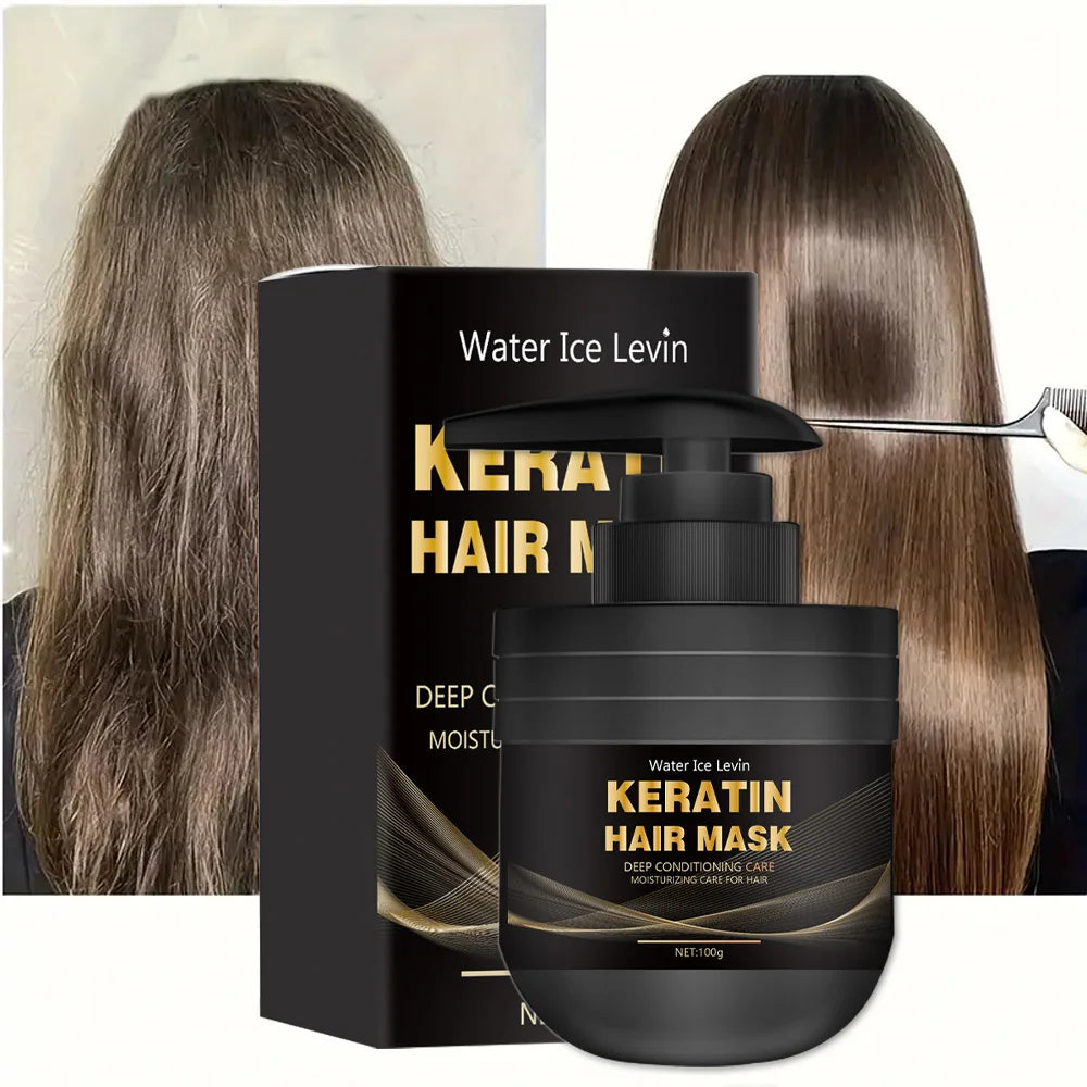 New Keratin Hair Mask For Maltreated Hair 5Seconds Repairing Damaged Frizzy Hairs Smoothing Nourish Straightening Hair Care 100g Qme