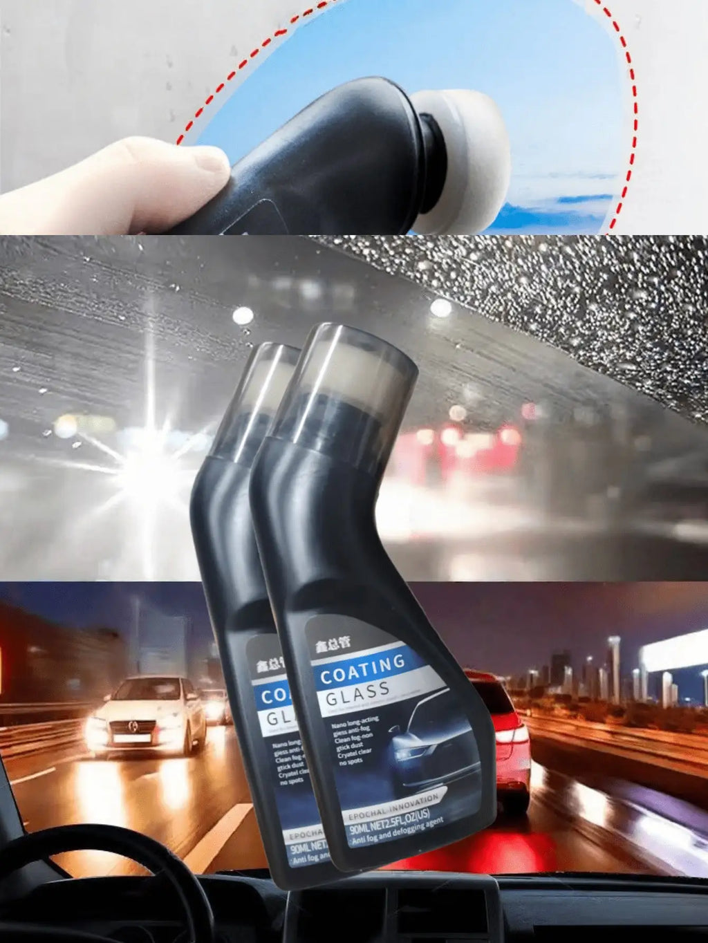 Anti-fog Coating Car Windshield Agent Rearview Mirror Helmet Lens Qme