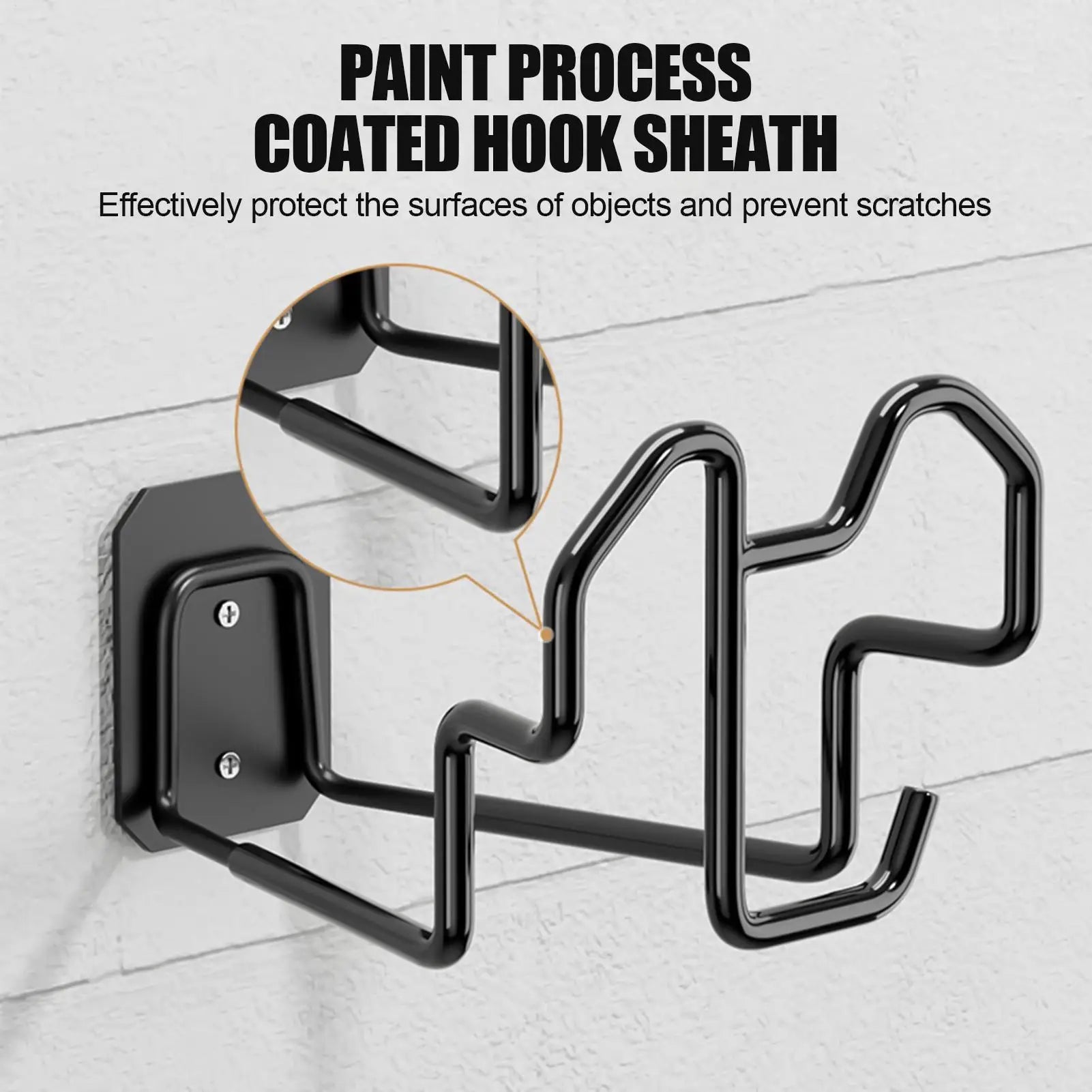 Wall Mount Hose Holder Garden Hose Reel Wall Mount Steel Bracket For Pipe Reel Cord Pool Backyard House Patio Garage Outside Qme