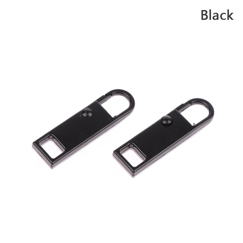 Zipper Slider Puller Replacement Removable Head Luggage Schoolbag Qme Black