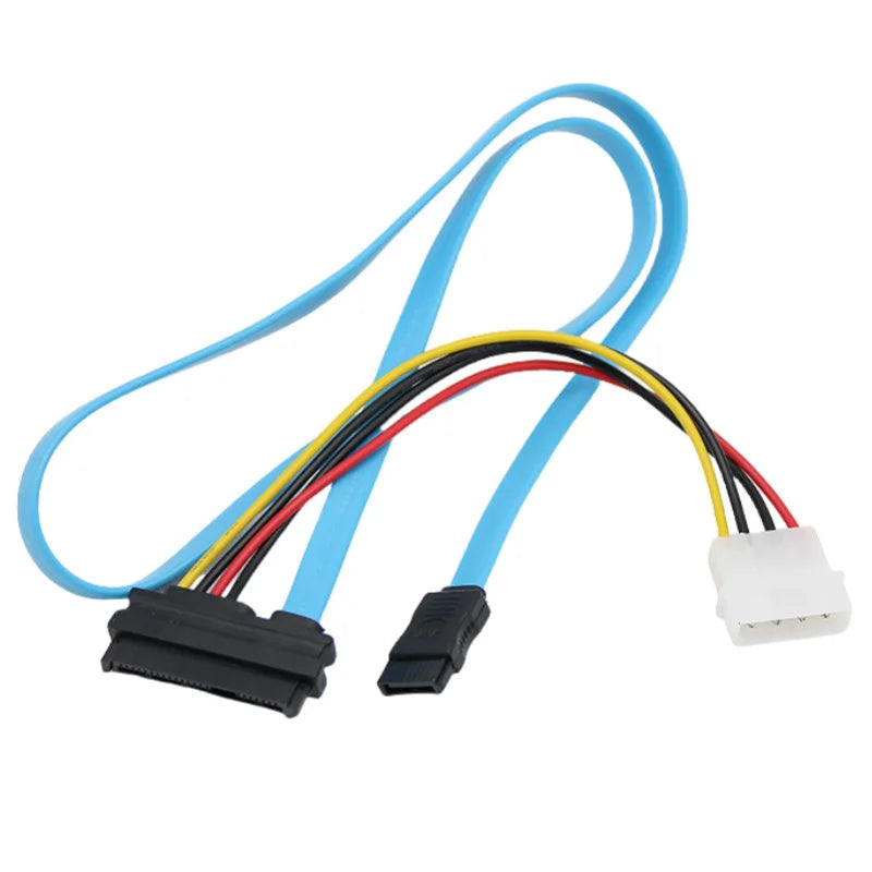 5pcs SAS Serial Attached SCSI SFF-8482 to SATA Cable HDD Hard Disk Drive Adapter Cord 70cm connect SAS controller to SATA hard Qme