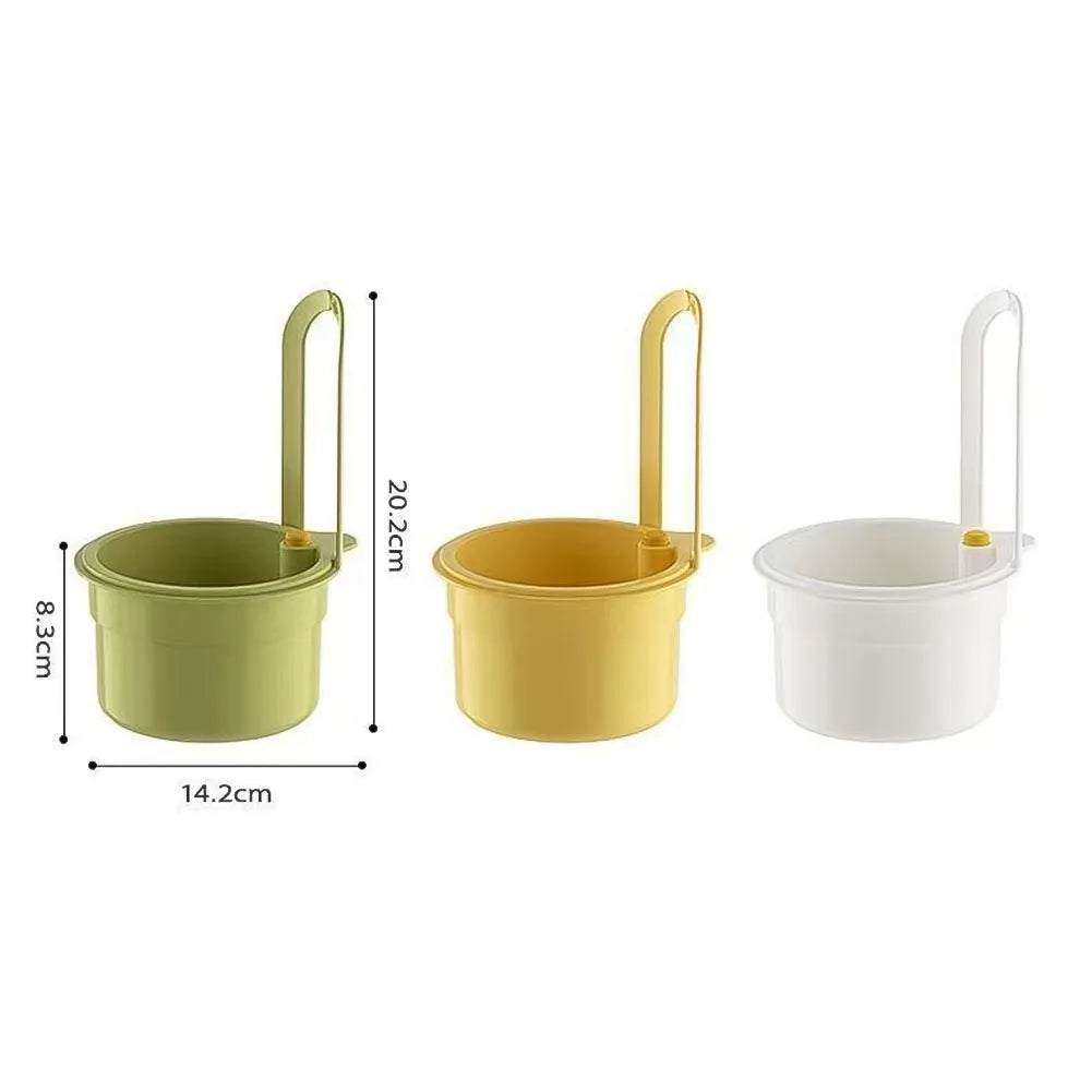 Creative Kitchen Sink Hanging Strainer Basket Detachable Openable Bottom Cover Kitchen Garbage Filter Quickly Drain Clean Rack Qme