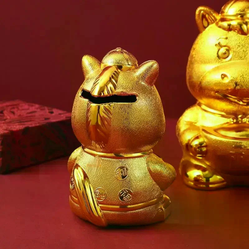 Creative Horse Ornament Lucky Traditional Home Statue Ingot Can Be Rotated Home Decoration Office Desktop Decoration Qme