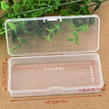 Empty Storage Box Jewelry Rectangle Case Transparent Plastic Sauce Qme one size
