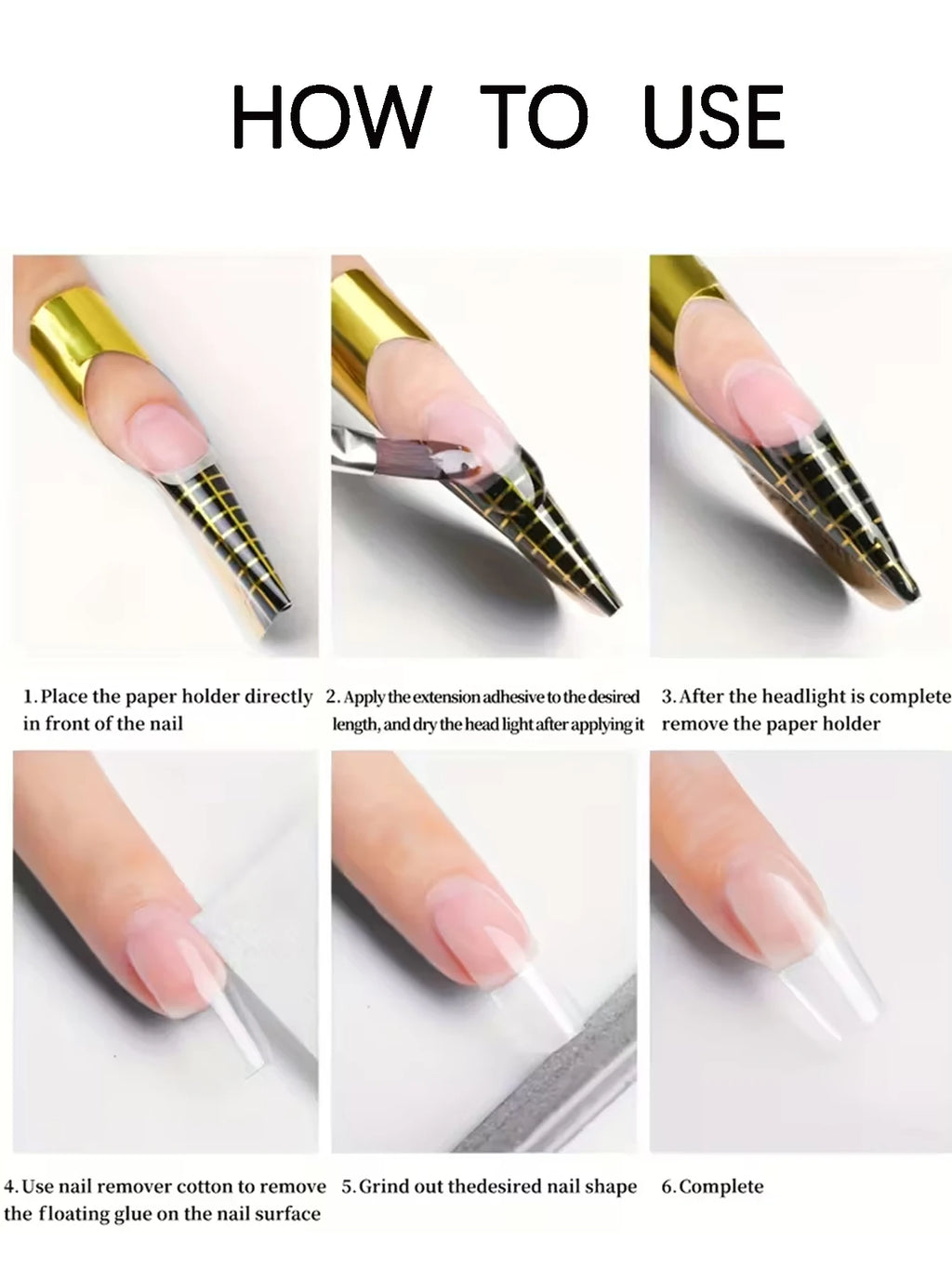 Painless Leveling Extending Nail Gel UV DIY Art Charm Suitable Salons Qme