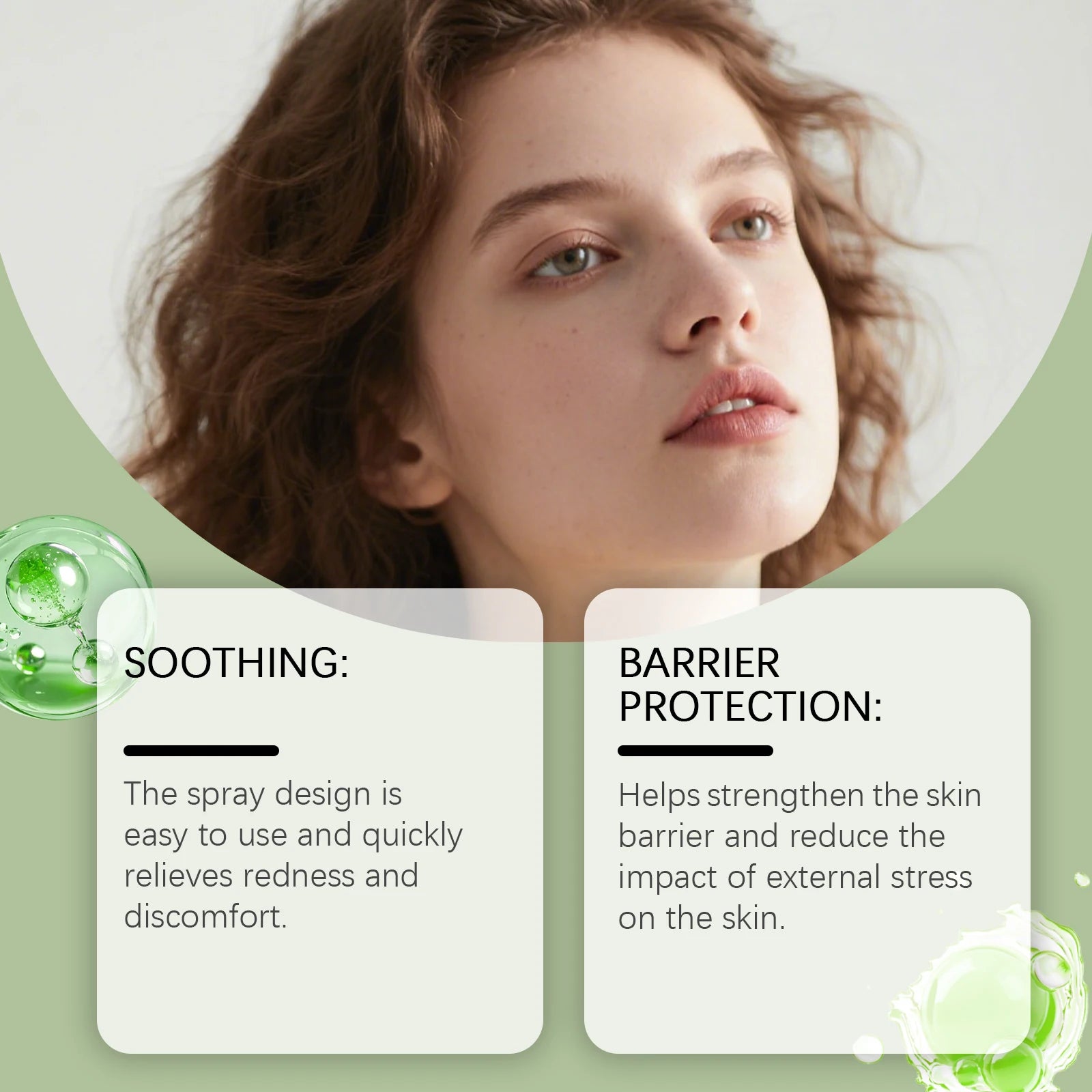 Jelly Toner Spray Refreshing Relieves Redness Repair Soothing Facial Spray for Smooth Glowing Skin Moisturizing Cooling Skincare Qme