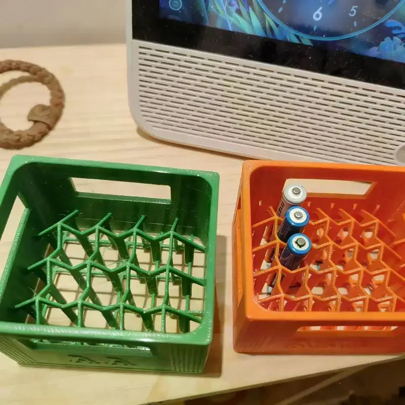 1Pcs Large Capacity 30/20 Compartments Durable Plastic Organizer 3D Printed AAA/AA Battery Storage Box For Home Decoration Qme