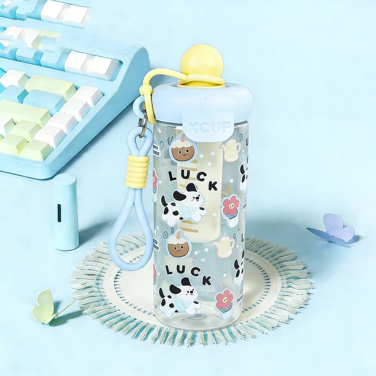 Hello Kitty Cute Cartoon Water Cup Stylish for Girls Large-Capacity Portable Summer Student Straw Cup Qme 6 600ml