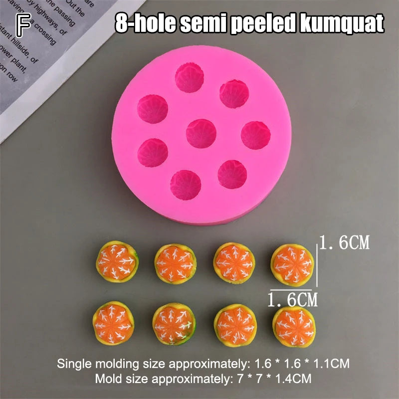 Silicone Fruit Molds Cake Decorating 3D Chocolate Fondant Decorative Qme F