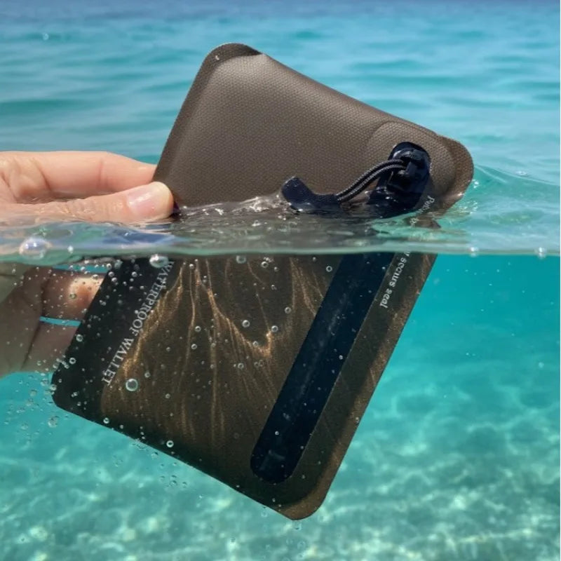 Waterproof Black Hypalon TPU Wallet Card Holder Car Key Case Outdoor Qme