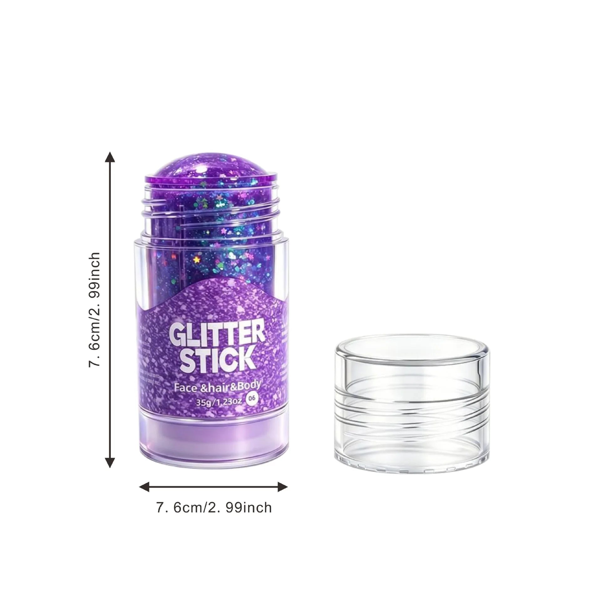 Aurora White Glitter Sequins Stick Face Hair Body Glitter Gel Waterproof Long Lasting Green Purple Shimmer Makeup Party Cosmetic Qme