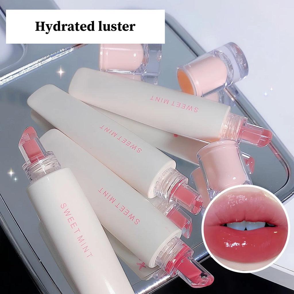 SWEET MINT Lip Jelly Glaze Moisturizing Brightening Mirror Qme