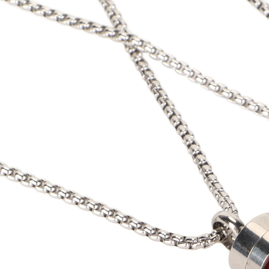 2Pcs Aromatherapy Necklaces Aromatherapy Necklaces Stainless Steel Stress Relief Essential Oil Diffuser Necklace for Men Women Qme