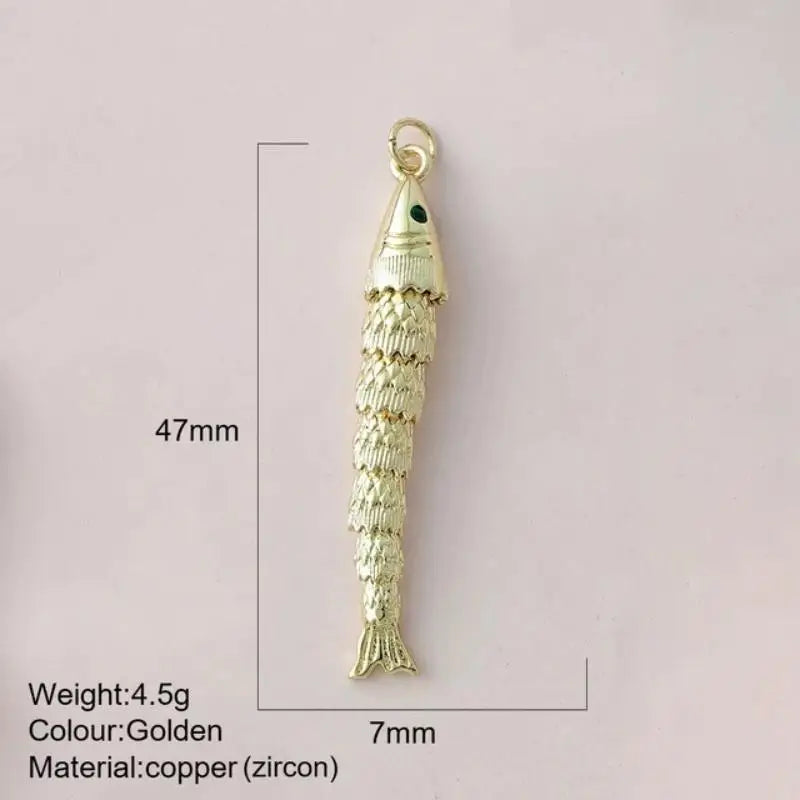 Fashion Cute Colored Enamel Fish Charms For Jewelry Making Supplies Bohemian Animal DIY Earring Bracelet Necklace Accessories Qme A12