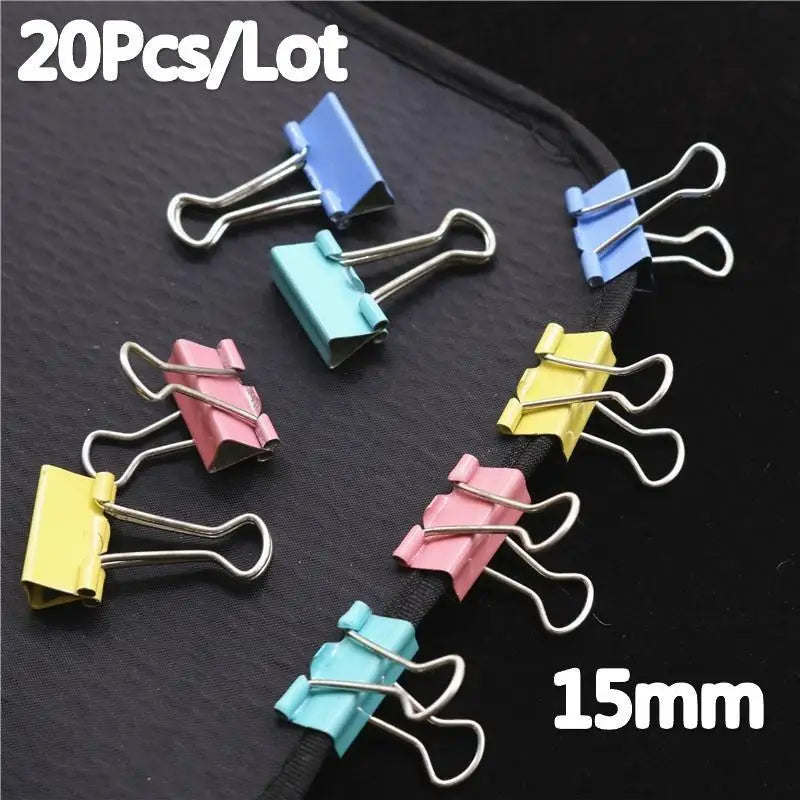 Metal Long Tail Clip Receipt Colored Swallowtail Paper Material Qme