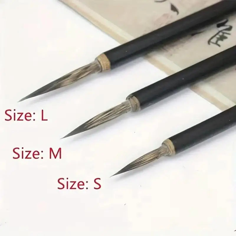 Chinese Calligraphy Brushes Hook Line Brush Fine Detail Paint Qme
