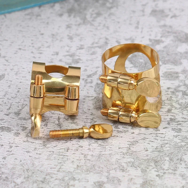 Sax Saxophone Mouthpiece Ligature Clip Climp Durable Fastener Cap Qme