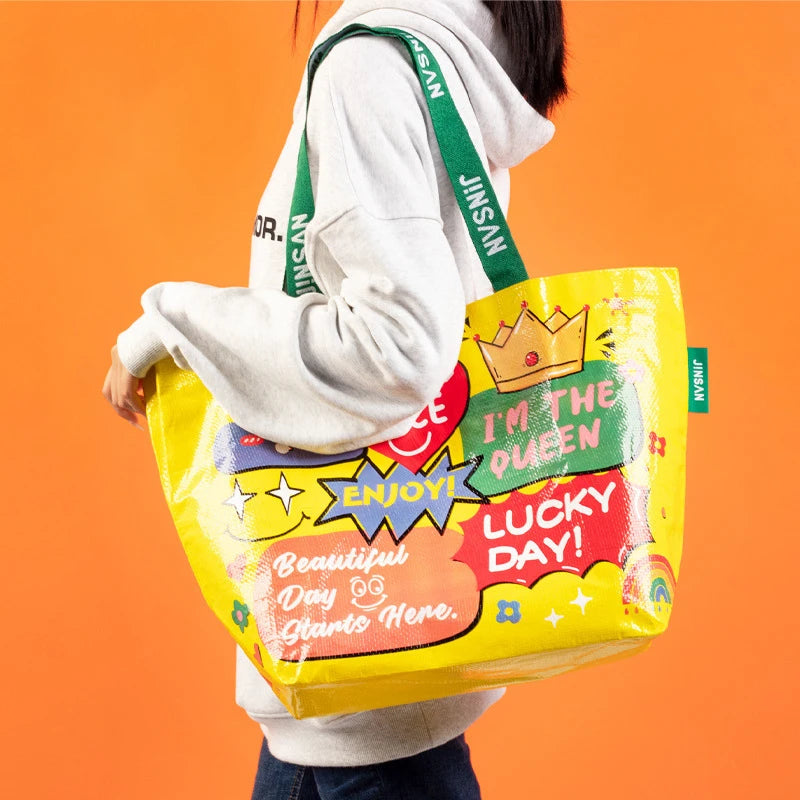 1pc Large Capacity Creative Shopping Shoulder Bag For Shopping Party And Kitchen Organizers And Storage Kitchen Accessories Qme dialog box 54x20x35cm